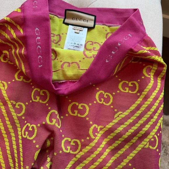 GUCCI Logo Pink Leggings - Picture 11 of 15